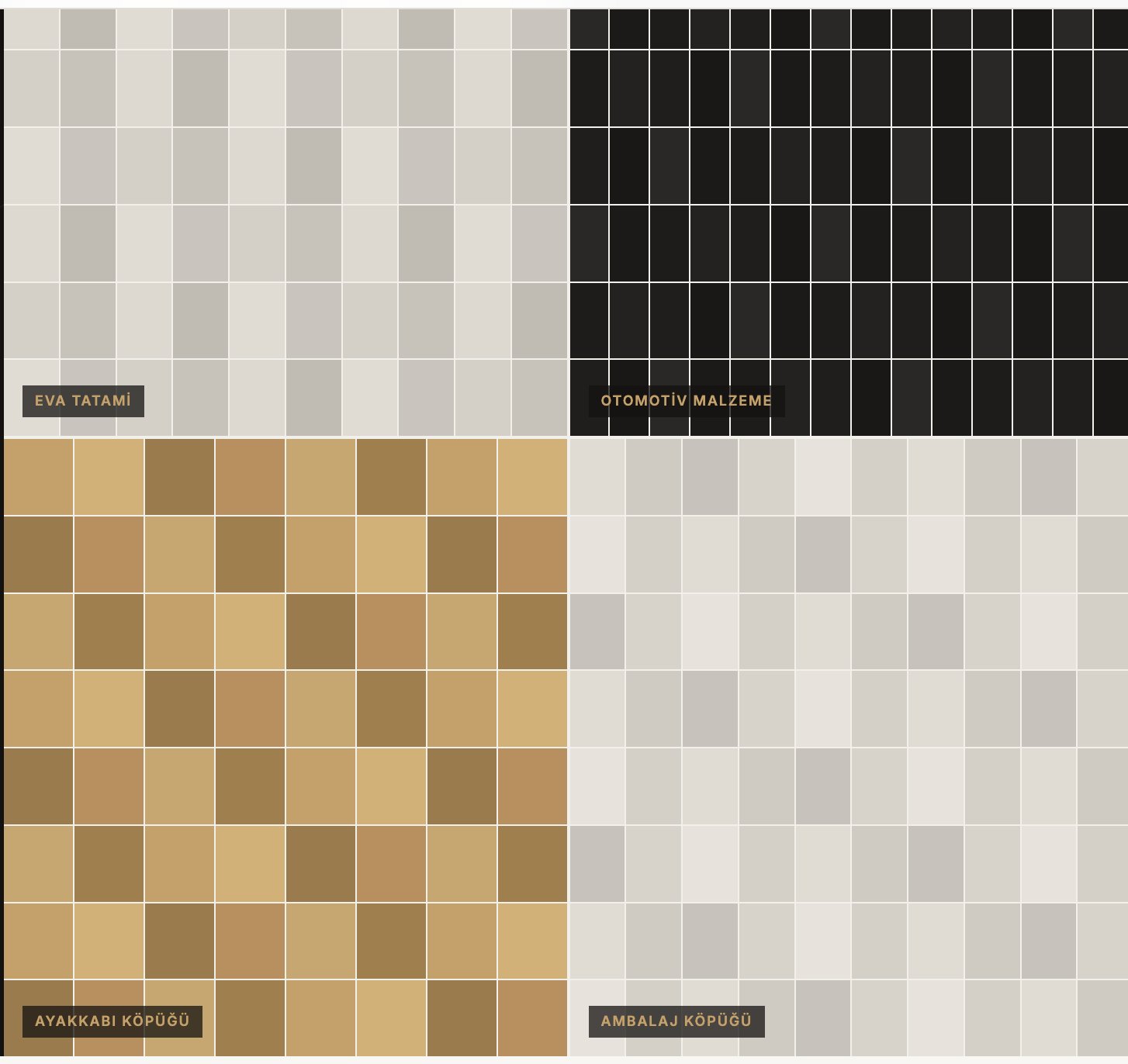 EVA Köpük Ürünleri